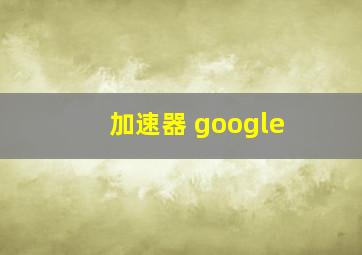 加速器 google